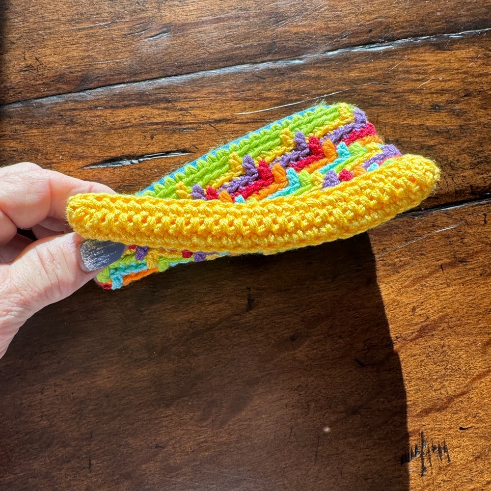 Colorful Crochet Zipper Pouch - Picture 2 of 6
